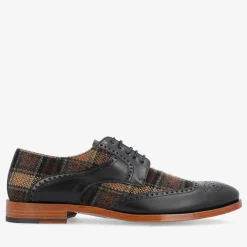 The Wallace Shoe In Brown Tartan | Taft