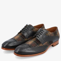 The Wallace Shoe In Brown Tartan | Taft
