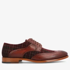 The Wallace Shoe In Red Plaid | Taft