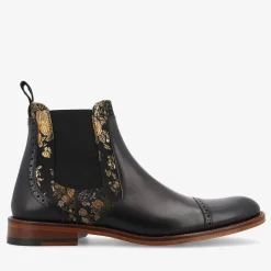 Valencia Black Leather Mens Chelsea Boots - Eden Noir | Taft
