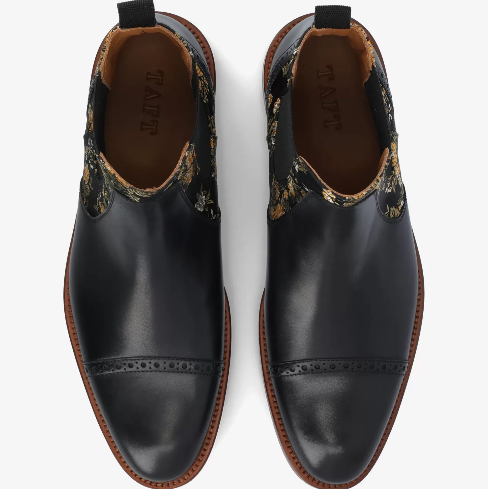 Valencia Black Leather Mens Chelsea Boots - Eden Noir | Taft